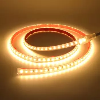 Светодиодные ленты AC220V, вилка стандарта ЕС, Великобритании, SMD2835, 120 светодиодов/м, водонепроницаемая лампа с клейкой лентой, теплый/естественный/холодный белый, красный, синий, желтый