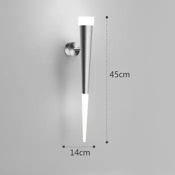 Светодиодные настенные светильники OUDELADI, алюминий+акрил, черный/золотой