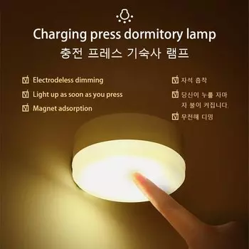 Светодиодные Ночники Перезаряжаемые USB Магнитно Крепящиеся 3 Режима Аварийное Освещение Прикроватная Тумбочка Комплект Из 2 ...