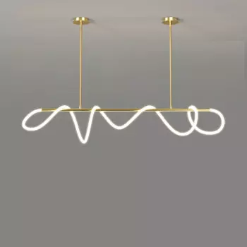 Светодиодные подвесные лампы с регулируемой яркостью, подвесные светильники для потолка, освещение, подвесная люстра для фойе, Золотой хром