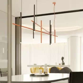 Светодиодные подвесные светильники в скандинавском стиле, домашний декор для столовой, светильник для гостиной с длинными люстрами