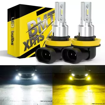 Светодиодные Противотуманные Фары BMTxms Canbus H11 H8 H10 H16 5202 PSX24W 2504 9006 HB4 9005 HB3 CSP Chip Автомобильные DRL ...