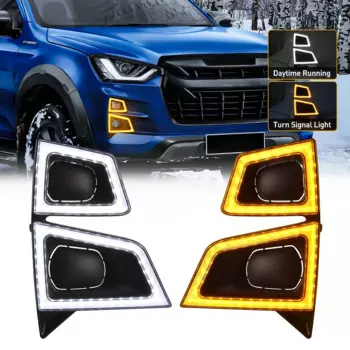 Светодиодные противотуманные фары для ISUZU D-max Pickup 2020 2021 2022, DRL, дневные ходовые огни, динамические указатели поворота, противотуманные фары, украшение