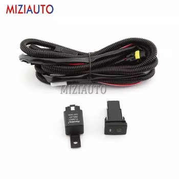 Светодиодные противотуманные фары для Mitsubishi RVR ASX Outlander Sport 2013 2014 2015, противотуманная фара, крышка с проводкой, сеткой, жгутом проводов, автомобильные аксессуары