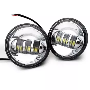 Светодиодные противотуманные фары для мотоцикла, 4,5 дюйма, 30 Вт, 4-1/2 дюйма, 4,5 дюйма