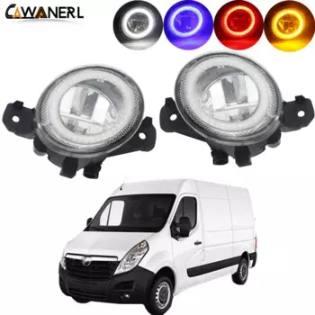 Светодиодные противотуманные фары для Opel Movano B 2010-2015, лм, дневные ходовые огни «ангельские глазки», H11, 12 В, аксессуары, 2 светодиодный т.