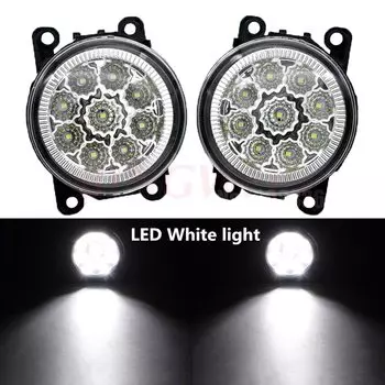 Светодиодные противотуманные фары для переднего бампера автомобиля, 2 шт., 12 В, для Mitsubishi Outlancer 3 2013, для Mitsubishi Outlander ZJ 2012 ~ 2015, галогенные лампы