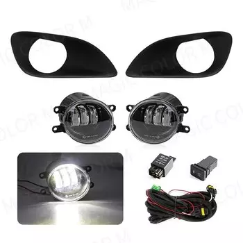 Светодиодные противотуманные фары для Toyota Yaris Vios Belta Hatchback Sedan 2007 2008 2009 2010 2011 DRL дневные ходовые огни