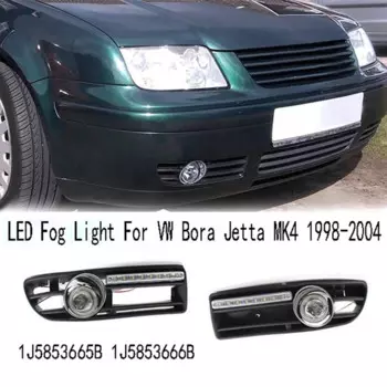 Светодиодные противотуманные фары дневных ходовых огней с решеткой для VW Bora Jetta MK4 1998-2004 1J 5853665 Б 1Д 5853666 Б