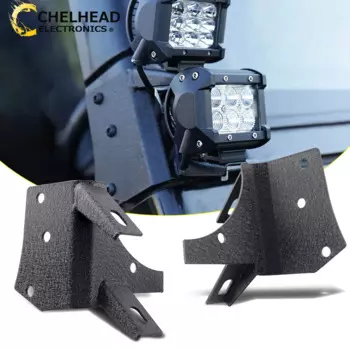 Светодиодные рабочие стойки A-Pillar, держатель кронштейна для Jeep Wrangler TJ 1997 1998 1999 2000 2001 2002 2003 2004 2005 2006