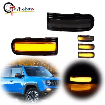 Светодиодные Сигнальные огни для Jeep Renegade 2015-2022, цвет Копченый