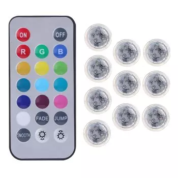 Светодиодные свечи HNGCHOIGE, 10 шт., цвет меняющий