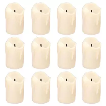 Светодиодные свечи LISM 5/2 шт., слоновая кость/белый/красный