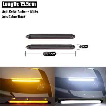 Светодиодные указатели поворота, дневные ходовые огни, универсальные 12 В, автоматические последовательные лампы, белые, желтые, цветные огни RGB, автомобильные аксессуары