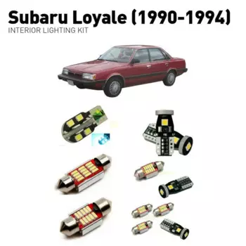 Светодиодные внутренние фары для Subaru Loyale 1990-1994, 9 шт., светодиодные фары для автомобилей, комплект освещения, автомобильные лампы Canbus