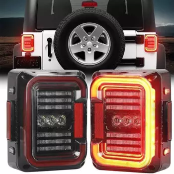 Светодиодные задние фонари Дымчатого цвета для Jeep Wrangler JK 2007-2017 J9031