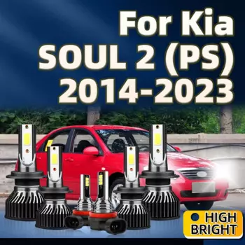 Светодиодный 6000K комплект противотуманных фар автомобиля H7 H8 для Kia SOUL 2 (PS) 2014 2015 2016 2017 2018 2019 2020 2021 2022 2023