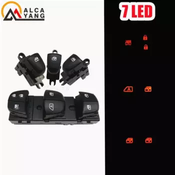 Светодиодный автоматический переключатель стеклоподъемника для Nissan x-trail t32 2021 Qashqai 2015, кнопка управления стеклоподъемником, автомобильные аксессуары