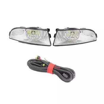Светодиодный Автомобильные фары для Skoda Octavia A5 A6 2009 2010 2011 2012 2013 передние светодиодный Противотуманные фары светильник с лампами и проводами