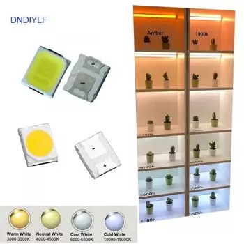 100 шт. 3В 60ма 0,2 Вт SMD 2835 Светодиодный бисер 20-25лм белый/теплый белый S светодиодный чип DC3.0-3.6V светодиодный светильник светодиодный знак