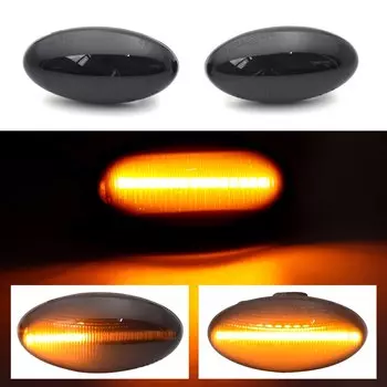 Светодиодный боковой габаритный фонарь с динамическим указателем поворота крыла для Peugeot Citroen C1 C2 C3 C5 C6 107 206 307 407 607 1007 Berlingo Jumpy