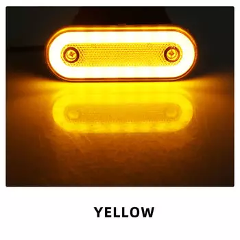 Светодиодный, боковой, габаритный фонарь с кронштейном для грузовика, 1x 24V, парковочная лампа