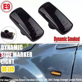 Светодиодный боковой габаритный фонарь Янтарный указатель поворота для Jeep Commander Patriot Compass Grand Cherokee для Chrysler 300C Dodge Lancia
