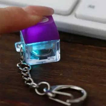 Светодиодный деревянная клавиатура в виде рыбы, брелок, деревянная клавиатура в форме рыбы, механическая клавиатура, цветная Съемная клавиатура