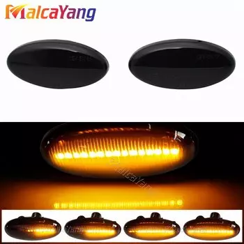 Светодиодный динамический указатель поворота на боковое крыло, современный стиль для Mazda 2 3 5 6 GG GY MPS BT-50 MPV, дымчатые прозрачные динамические фонари
