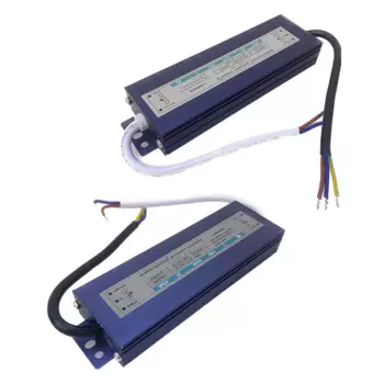 Светодиодный драйвер AC110V/220V To DC 12V 5A 24V IP67 Водонепроницаемые трансформаторы освещения Наружный источник питания 60W для светодиодных модулей Strip Bar
