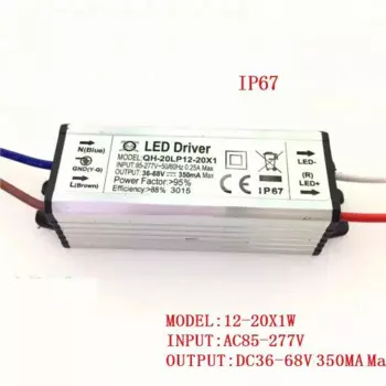 Светодиодный драйвер AC85- 277 В до 6-36x1W 6 Вт 10 Вт 15 Вт 20 Вт 30 Вт 36 Вт 300 мА, водонепроницаемый трансформатор освещения, адаптер питания светодиодный Ной лампы