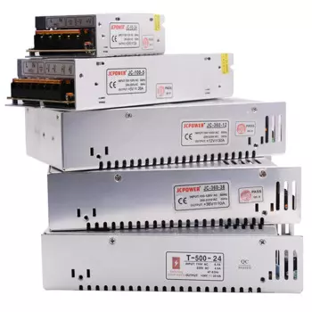 Светодиодный драйвер Питание 110V 220V постоянного тока до DC5V 12V 24V LED трансформаторы Железный корпус импульсный источник питания адаптер для светодиодный полосы Бордовый