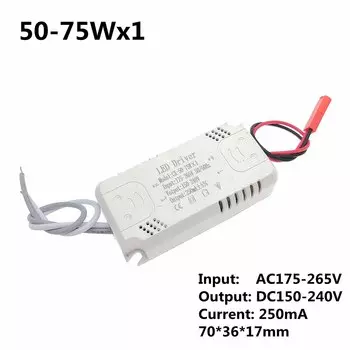 Светодиодный драйвер QINGYING 5-10 шт., 250 мА, для люстр