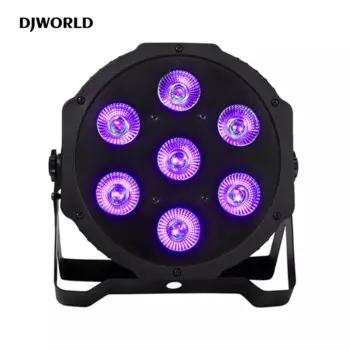 Светодиодный Flat Par Светильник 7X18W/7X12W RGBWA + UV/RGBW DMX Controller