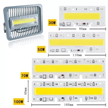 Светодиодный фонарь, 30 Вт, 50 Вт, 70 Вт, 100 Вт, 150 Вт, 220 В, вход IP65 Smart IC, подходит для самостоятельной сборки, светодиодный прожектор, холодный белый, теплый белый