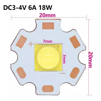 Светодиод BING&SEN XHP50/XHP70/XHP9090/XHP110 для фонарика 18W/30W/36W/45W/72W холодного белого цвета
