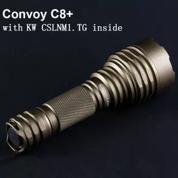Портативный фонарик Convoy C8 Plus зеленый, желтый, синий, белый, красный свет