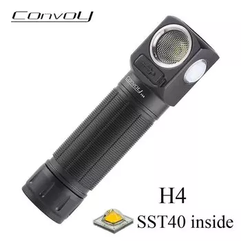 Налобный фонарь Convoy H4 SST40 черный