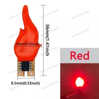 Светодиодный фонарик с двойным мигающим пламенем Warm and Happy