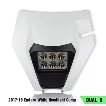 Светодиодный головной фонарь для мотоцикла PowerZone, светильник фонарь, обтекатель Supermoto для KTM EXC SXF MX, внедорожный велосипед, эндуро, светодиодный головсветильник