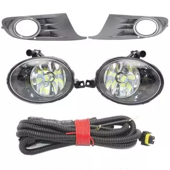 Светодиодный ная Автомобильная противотуманная фара для VW Golf 6 MK6 2009 2010 2011 2012 2013 передняя светодиодная противотуманная фара + крышка + жгут проводов в сборе