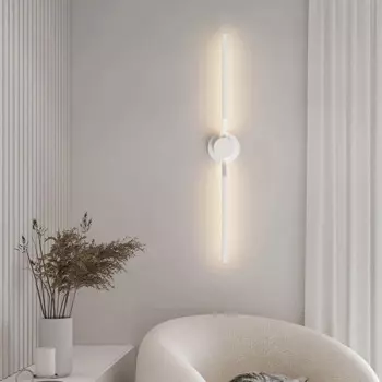 Светодиодный настенный светильник с длинной полосой, минималистичный прикроватный настенный светильник для спальни, современные скандинавские настенные бра для гостиной, домашние светильники