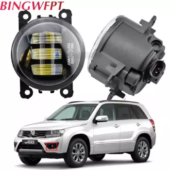 Светодиодный ные Противотуманные фары для Suzuki Grand Vitara Alto Swift Ignis Jimny SX4 Splash XL-7 1998-2015, противотумансветильник фары, передсветильник фары