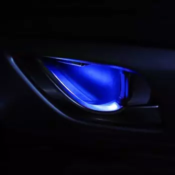 Светодиодный окружающий свет, прозрачный корпус лампы, круглый светильник для внутренней чаши автомобиля, светильник для дверных ручек, перила, декоративная лампа