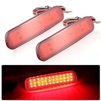 Светодиодный отражатель заднего бампера для Toyota Land Cruiser 100 для Cygnus LX470 1991-2007, сигнальная лампа, стоп-сигнал, автомобильные аксессуары
