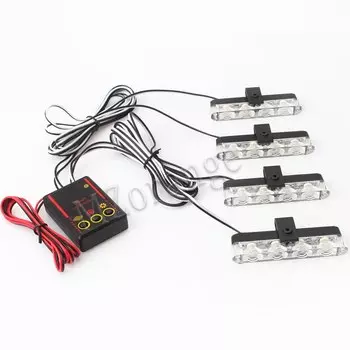 Светодиодный полицейские огни Светодиодный Стробоскопы для auto flasher Fso решетка для safti сетчатые огни для скорой помощи предупреждающее полицейское Контактное устройство