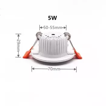Светодиодный потолочный светильник GFXXYH, теплый белый, алюминий, 5-36 Вт
