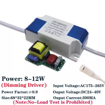 Светодиодный приглушаемый драйвер AC110-220V 1W3W5W7W12W SCR диммирующий трансформатор для источника питания с постоянным током и управлением напряжением освещения