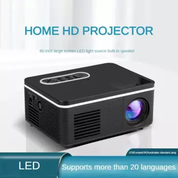 Светодиодный проектор H90 Full HD для домашнего кинотеатра, светодиодные Видеопроекторы для фильмов 1080P, умный светодиодный мини-проектор с динамиком 1000 люмен