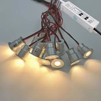 Светодиодный прожектор KPSUN 1 Вт, серебристый